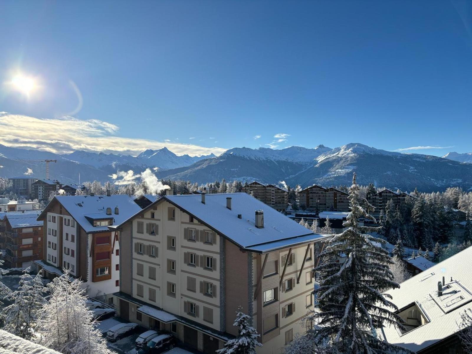 L’Eperon Center Crans wonderful view Appartement Buitenkant foto