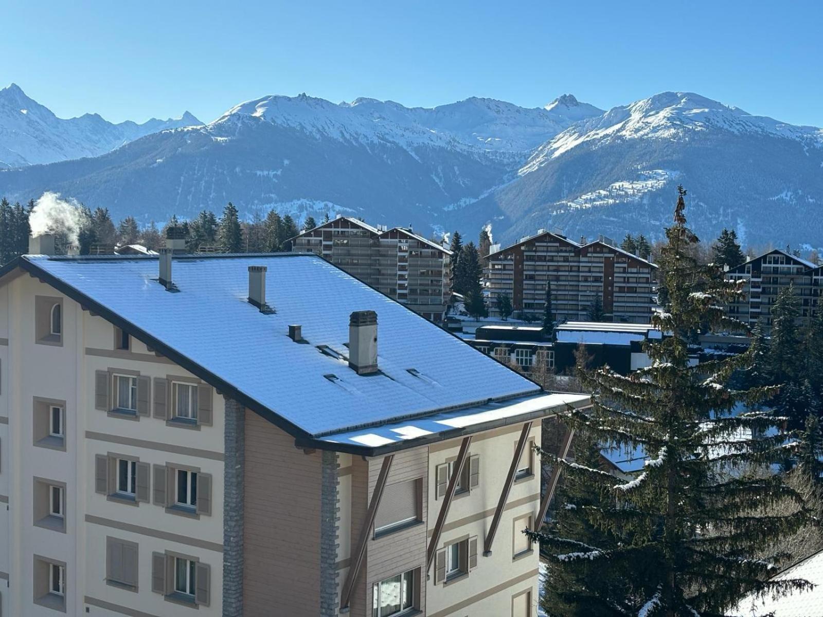 L’Eperon Center Crans wonderful view Appartement Buitenkant foto