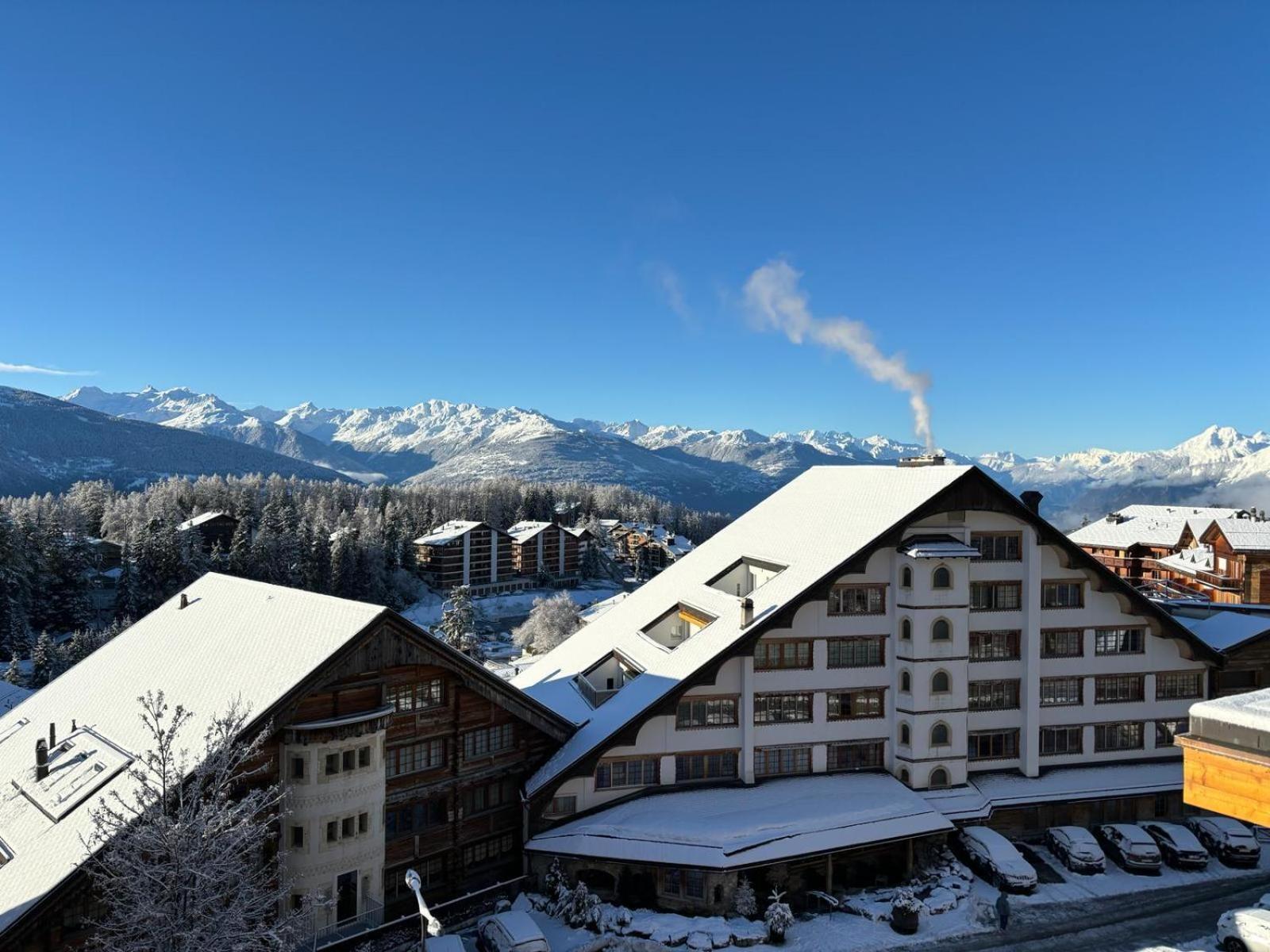 L’Eperon Center Crans wonderful view Appartement Buitenkant foto