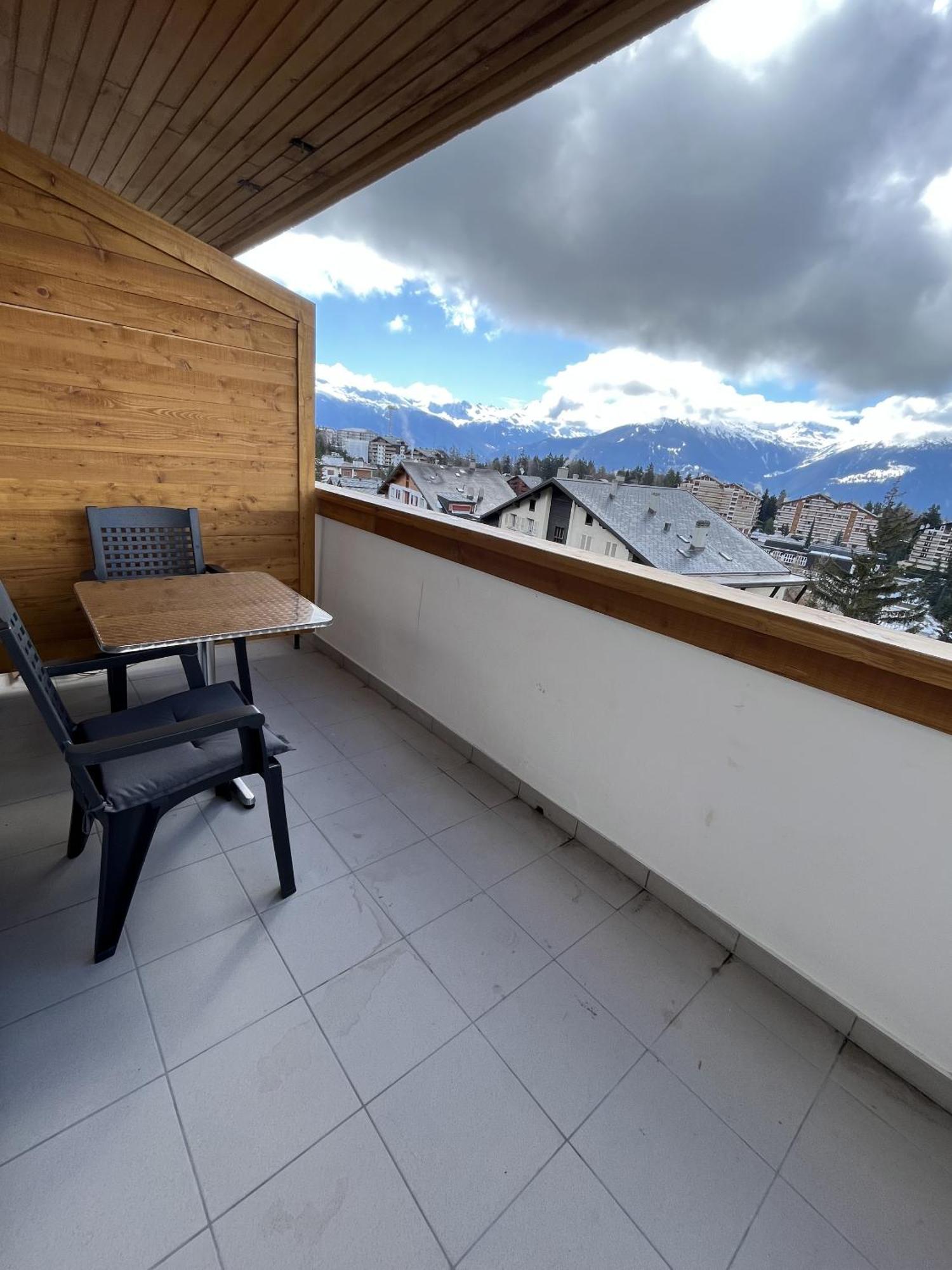 L’Eperon Center Crans wonderful view Appartement Buitenkant foto